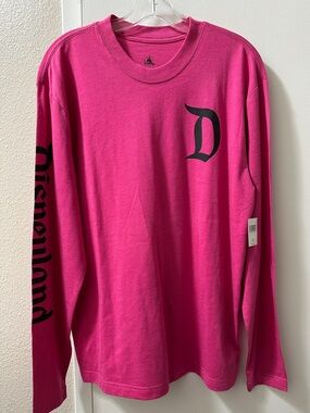 Disney Hot Pink Tee with Black Logo